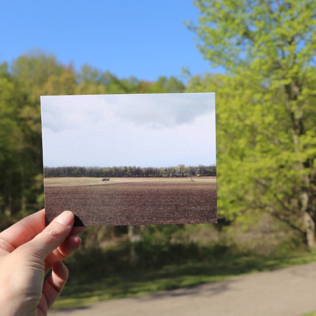 Farmland Midwest Sky Midwestern Skies Nature Trees Postcard (Creator Uploaded)