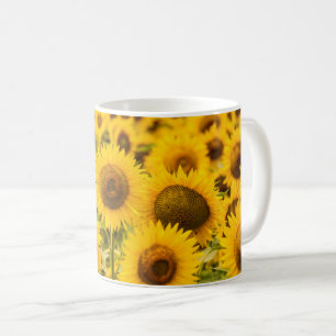 Farms A Sunflower Field Coffee Mug