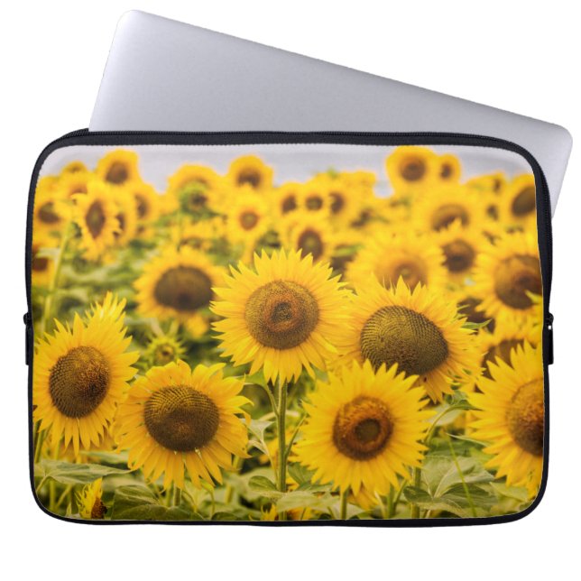 Farms | A Sunflower Field Laptop Sleeve (Front)