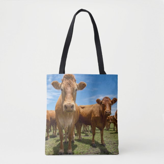 Farms | Brown Cow Group Tote Bag (Front)