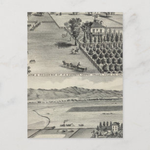 Farms, Capay Valley, Madison Postcard