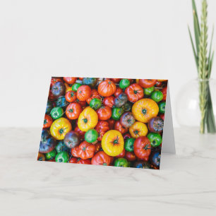 Farms Colorful Tomato Harvest Card