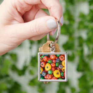 Farms Colourful Tomato Harvest Key Ring