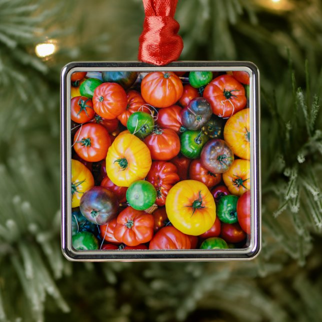 Farms | Colourful Tomato Harvest Metal Tree Decoration (Tree)