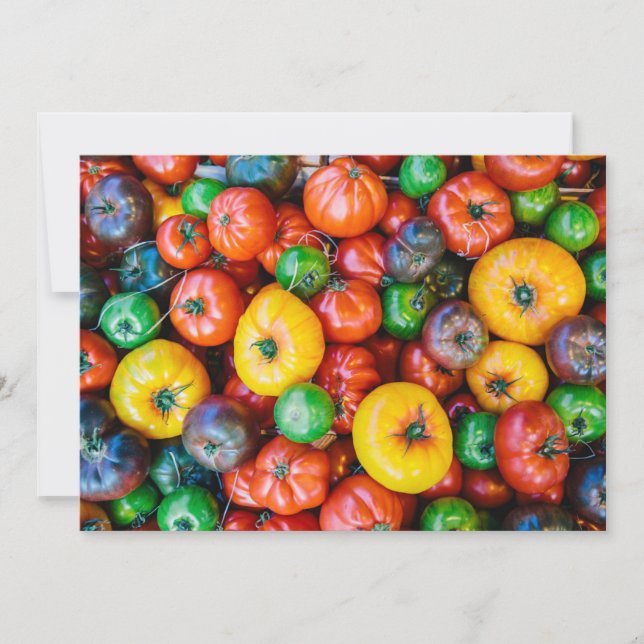 Farms | Colourful Tomato Harvest Thank You Card (Front)