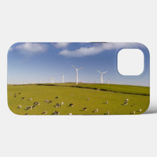 Farms Cows Near Windmill Farm iPhone 13 Case
