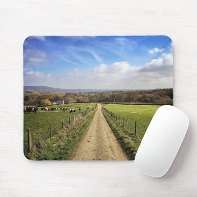 Farms | English Countryside Dirt Road Mouse Mat (With Mouse)