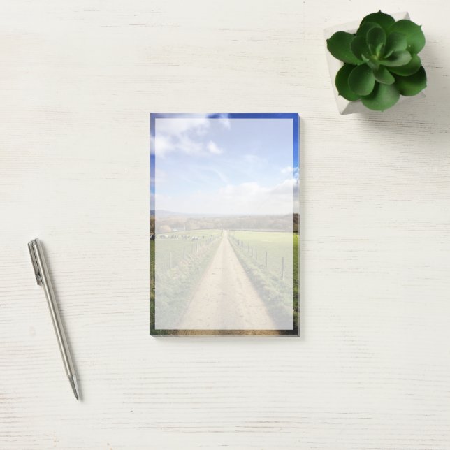 Farms | English Countryside Dirt Road Post-it Notes (Office)