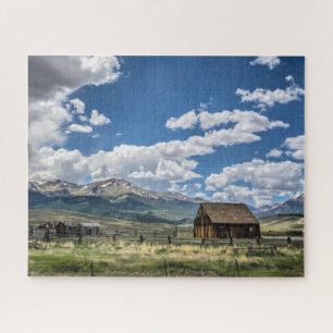 Farms   Farm Below the Colorado Mountains Jigsaw Puzzle