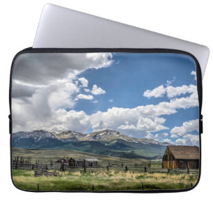 Farms   Farm Below the Colorado Mountains Laptop Sleeve