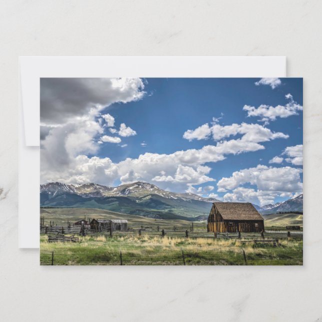 Farms | Farm Below the Colorado Mountains Thank You Card (Front)