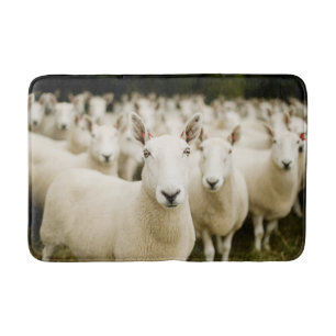 Farms   Herd of Sheep Bath Mat