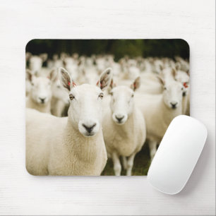 Farms Herd of Sheep Mouse Mat