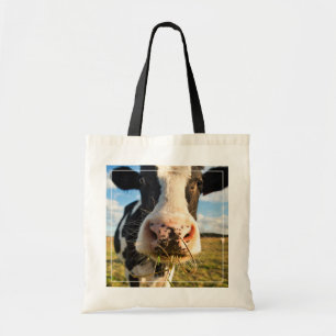 Farms   Holstein Cow Chewing Tote Bag
