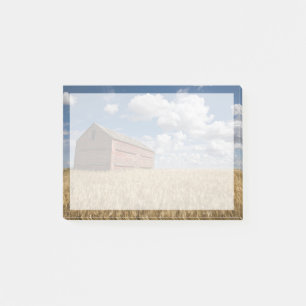 Farms Old Red Barn in Wheat Field Post-it Notes