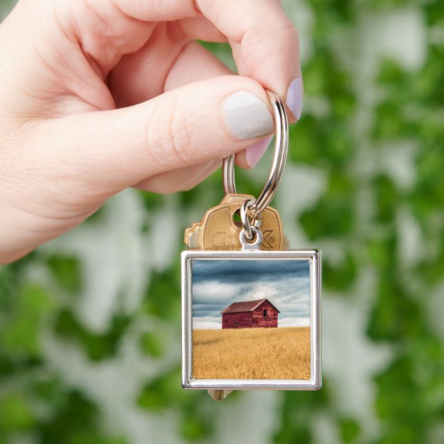 Farms | Old Red Barn Key Ring (Hand)