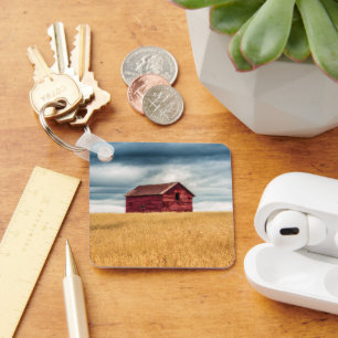 Farms Old Red Barn Key Ring