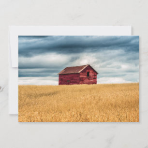 Farms   Old Red Barn Thank You Card
