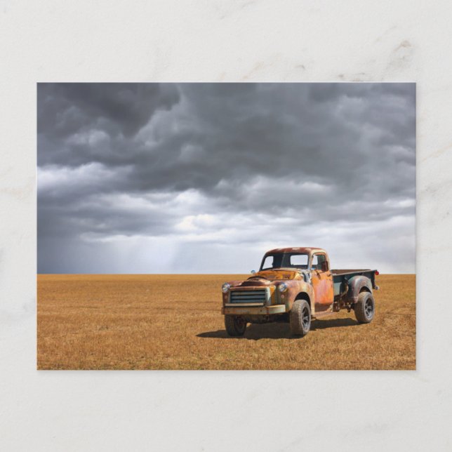 Farms | Old Truck in Field Postcard (Front)