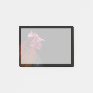 Farms Rooster Head Shot Post-it Notes