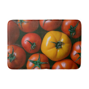 Farms   Shiny Red & Yellow Tomatoes Bath Mat