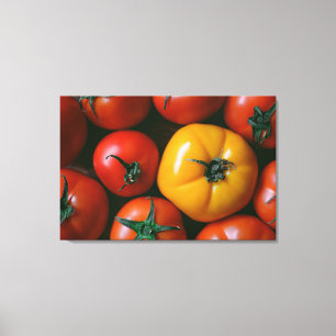 Farms   Shiny Red & Yellow Tomatoes Canvas Print