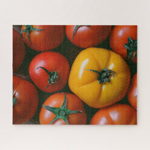 Farms   Shiny Red & Yellow Tomatoes Jigsaw Puzzle