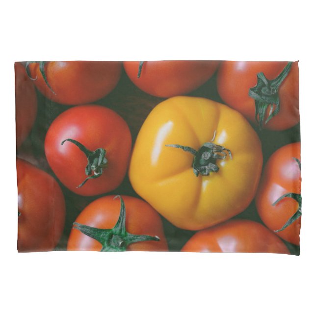 Farms | Shiny Red & Yellow Tomatoes Pillowcase (Front)