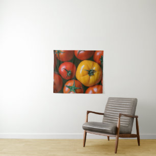 Farms   Shiny Red & Yellow Tomatoes Tapestry