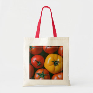 Farms   Shiny Red & Yellow Tomatoes Tote Bag