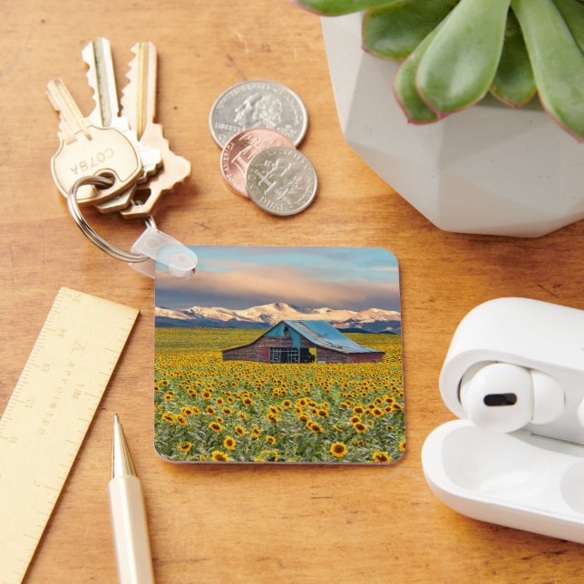 Farms | Sunflower Field Key Ring (Desk)