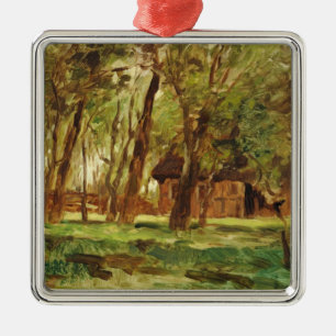 Farmstead under Trees Metal Tree Decoration