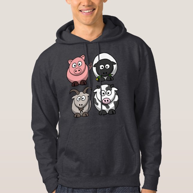 Farmyard / Barnyard Animals Hoodie (Front)