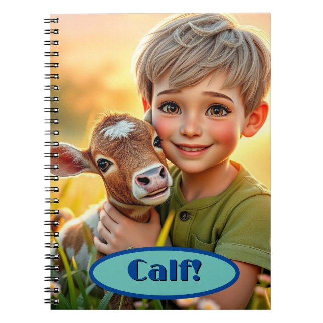 Farmyard Chums Calf Notebook (Front)