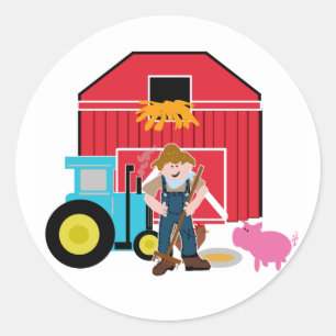 Farmyard Classic Round Sticker
