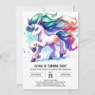 Farmyard Custom Horse Birthday Invitation
