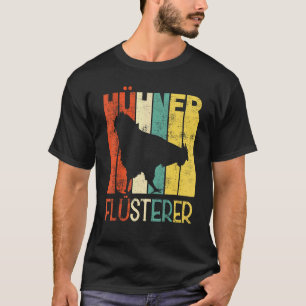 Farmyard Demic Vintage Retro Chickens Whisper Trac T-Shirt