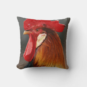 Farmyard Domestic Rooster Cushion