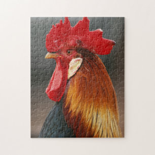Farmyard Domestic Rooster Jigsaw Puzzle