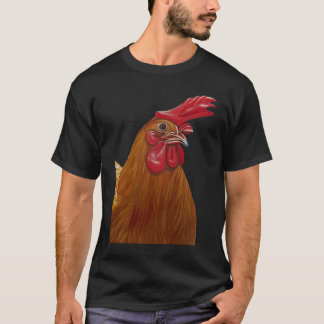 Farmyard Hen Chicken Lady Hen Cut Out T-Shirt