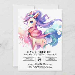 Farmyard Online Horse Birthday Invitation