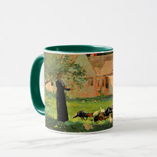 Farmyard Scene, famous artwork by Winslow Homer,  Mug