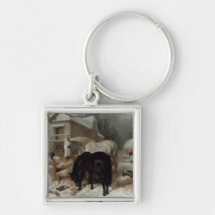 Farmyard Scene Key Ring