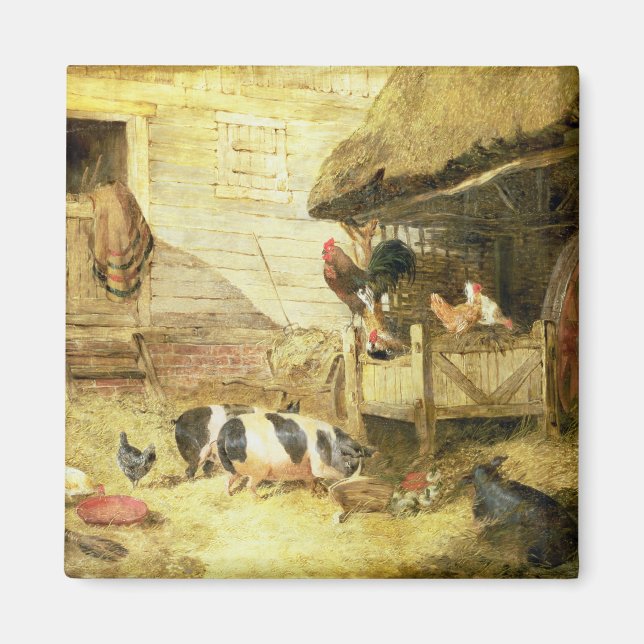 Farmyard Scene Magnet (Front)