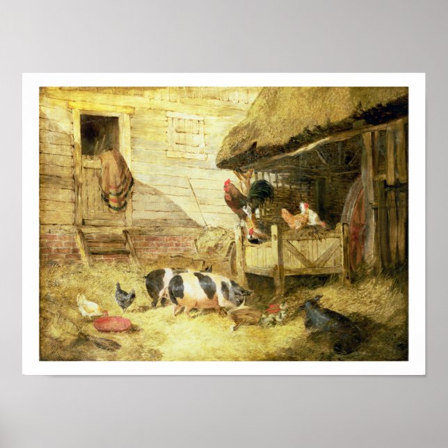 Farmyard Scene Poster (Front)