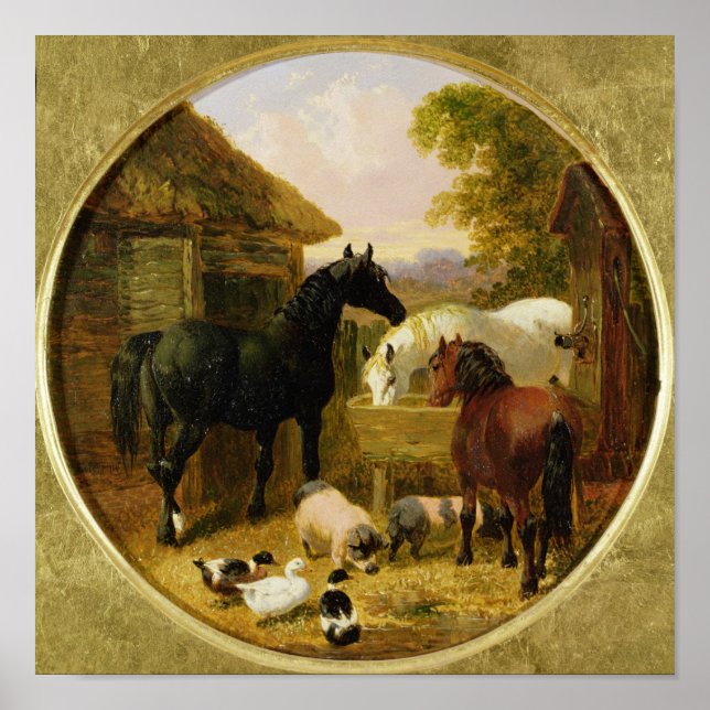 Farmyard Scene Poster (Front)
