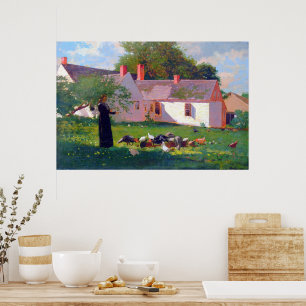 Farmyard Scene Winslow Homer 1872 Poster