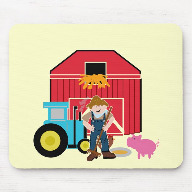 Farmyard Tshirts and Gifts Mouse Mat (Front)