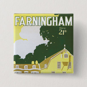 Farningham 15 Cm Square Badge