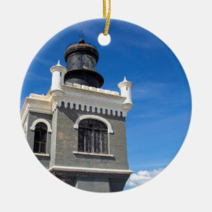 Faro Lighthouse Ceramic Tree Decoration